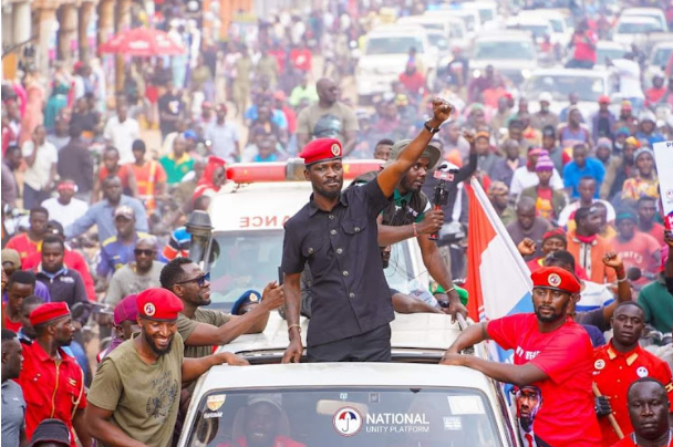 Bobi Wine's grand procession is thwarted by security